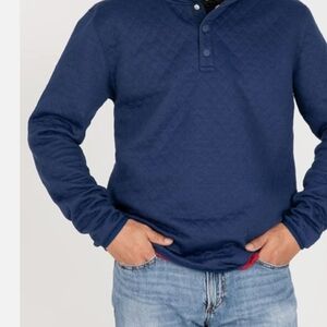 Men's Quilted Navy Shirt